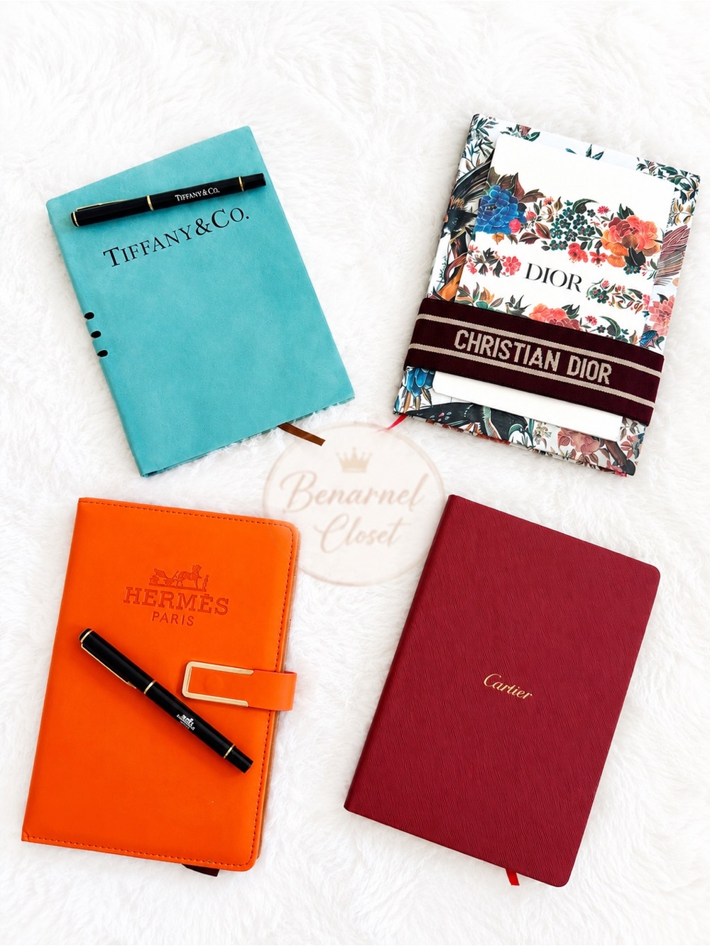 Back to School - NOTEBOOKS bundle (Dior, Hermes, Tiffany & Co, Cartier